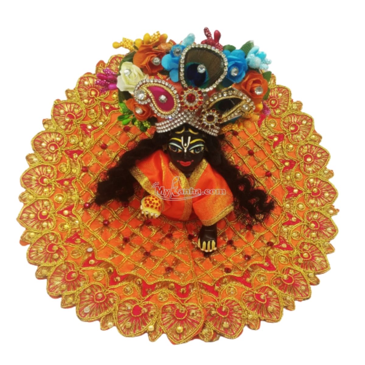 Beautiful Red designer dress for Kanha JI