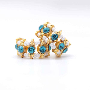 Beautiful Blue Stone Design Handcuff/Kangan For Laddu Gopal Ji