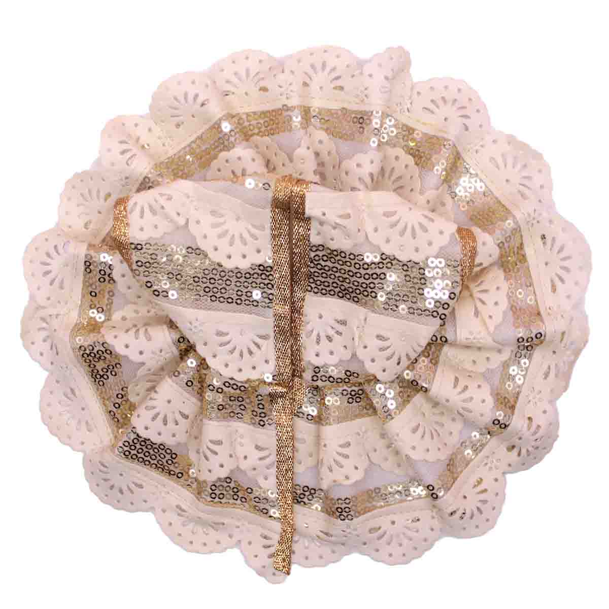 Heavy Lace decorated dress for Laddu Gopal Ji