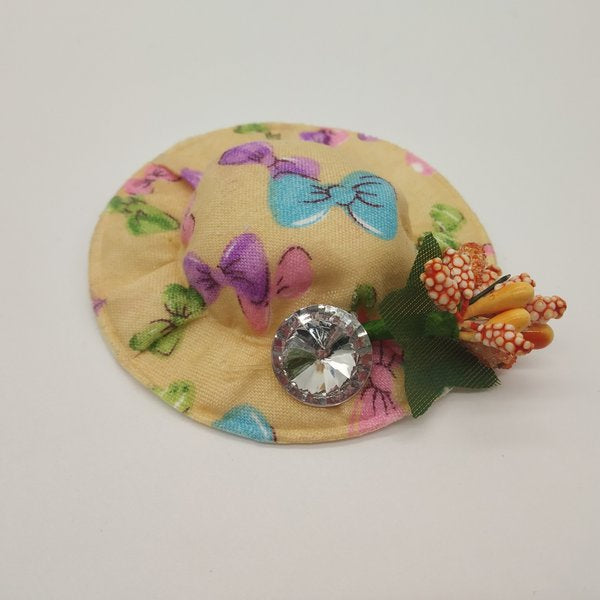 Kanha Ji Decorated Printed Hat - Standard Size-Green