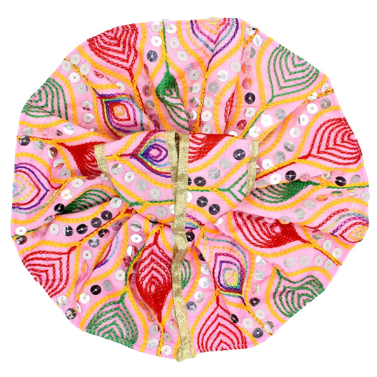 Designer Embroidery pink dress for Laddu Gopal