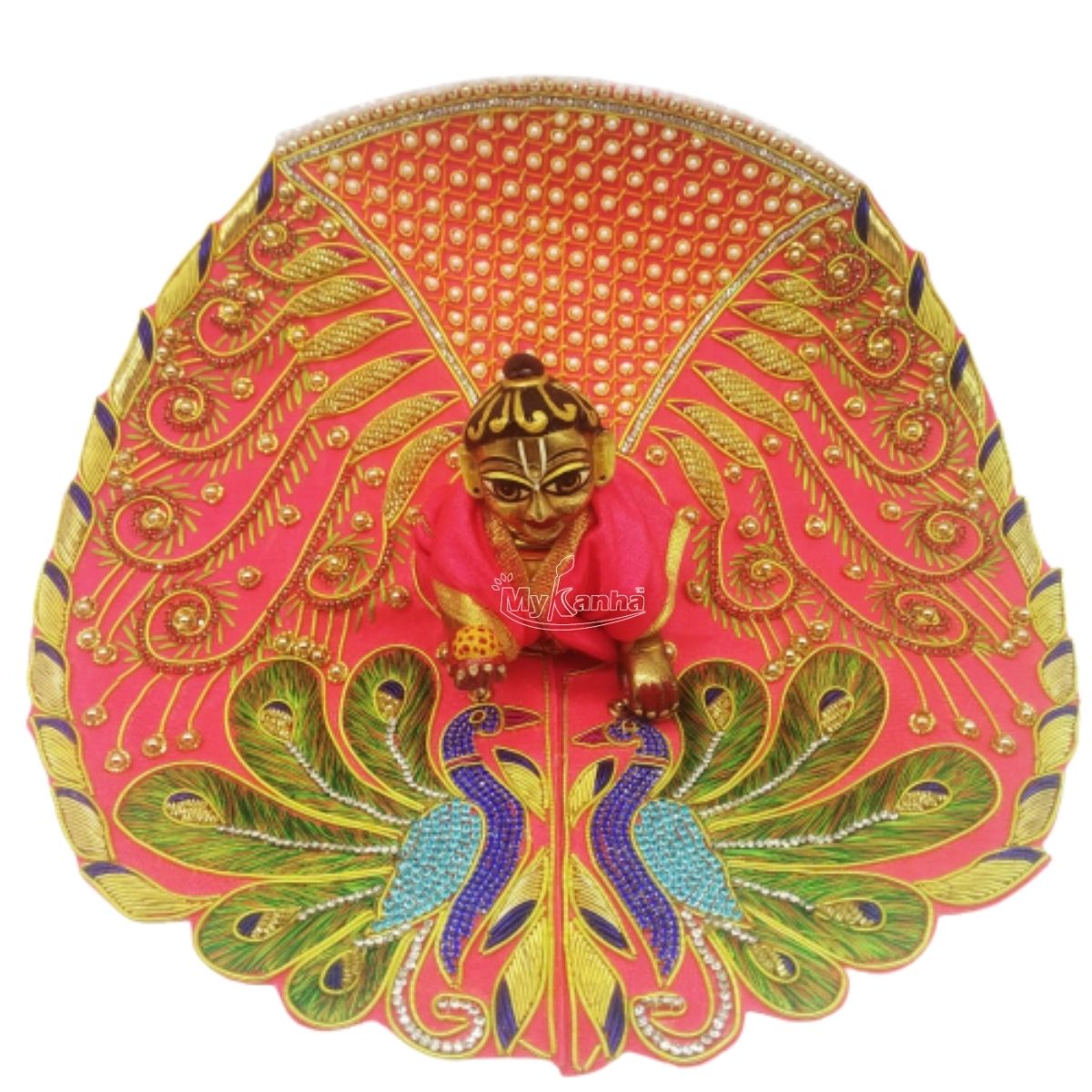 Beautiful Peacock Design Heavy Dress For Laddu Gopal