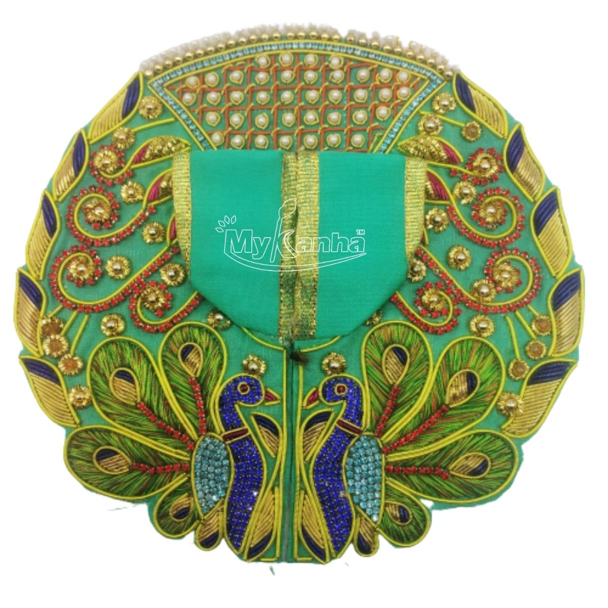 Beautiful Peacock Design Heavy Dress For Laddu Gopal