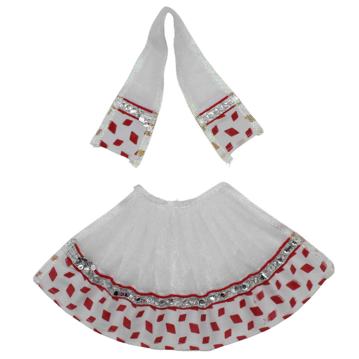 Beautiful Design Red Dress For Mata Rani Ji