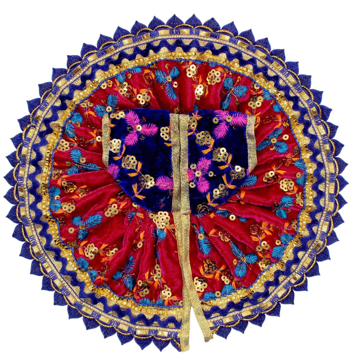 Sitara Decorated Pink Dress For Laddu Gopal