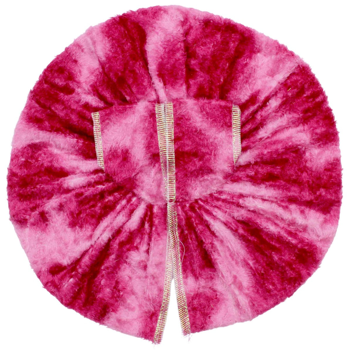 Velvet Dark Pink Dress For Laddu Gopal