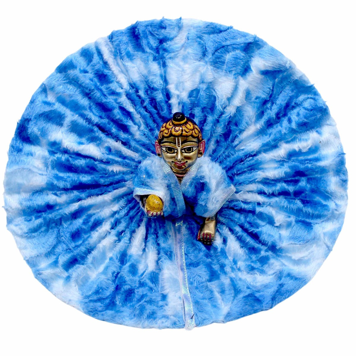 Velvet Blue Dress For Laddu Gopal