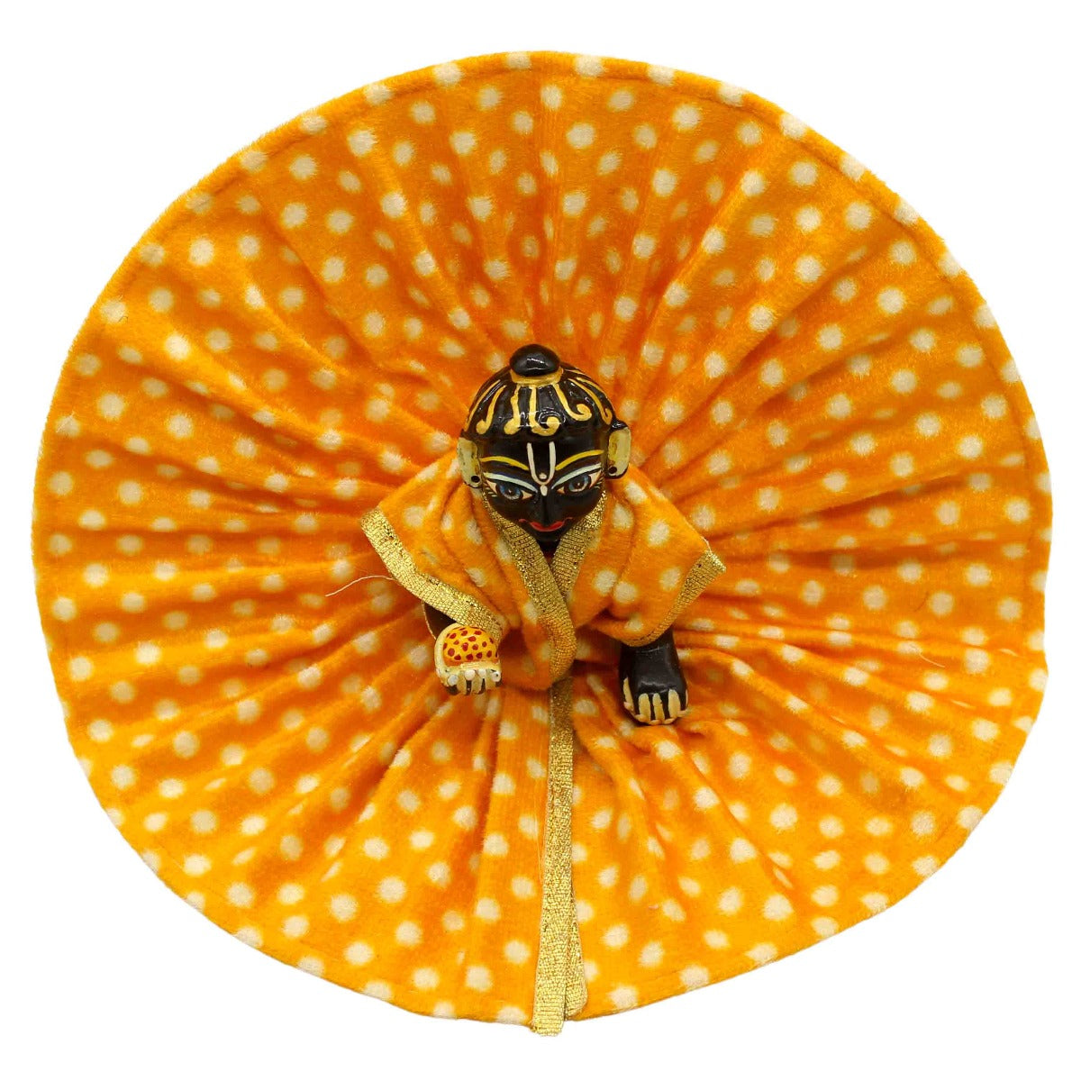 Yellow Printed Dress For Laddu Gopal