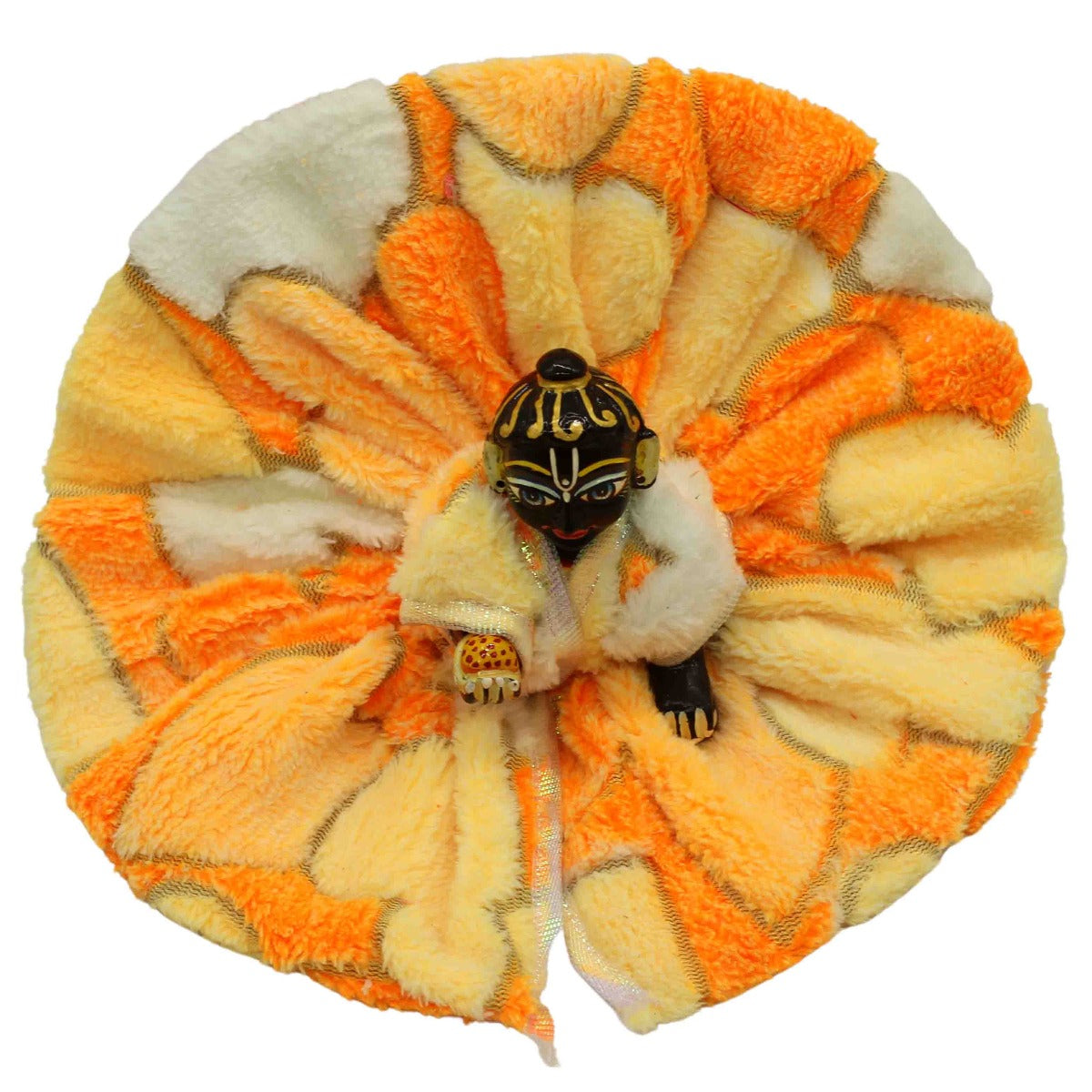 Yellow Designer Vevlet Dress For Kanha Ji