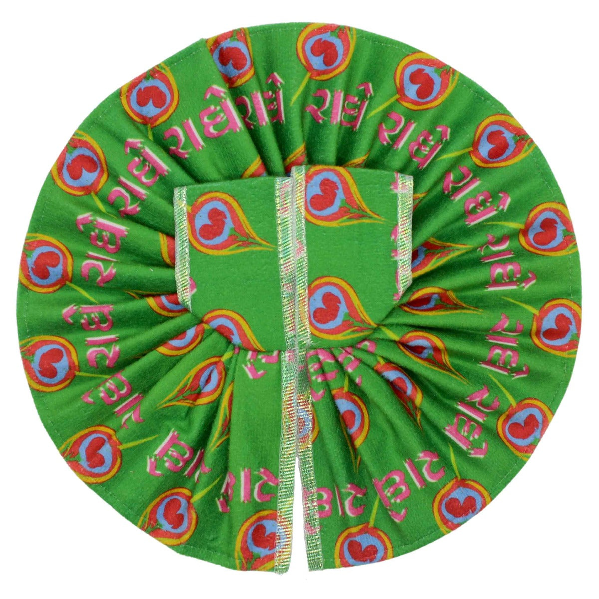 Radhey Printed Green dress For Thakur ji