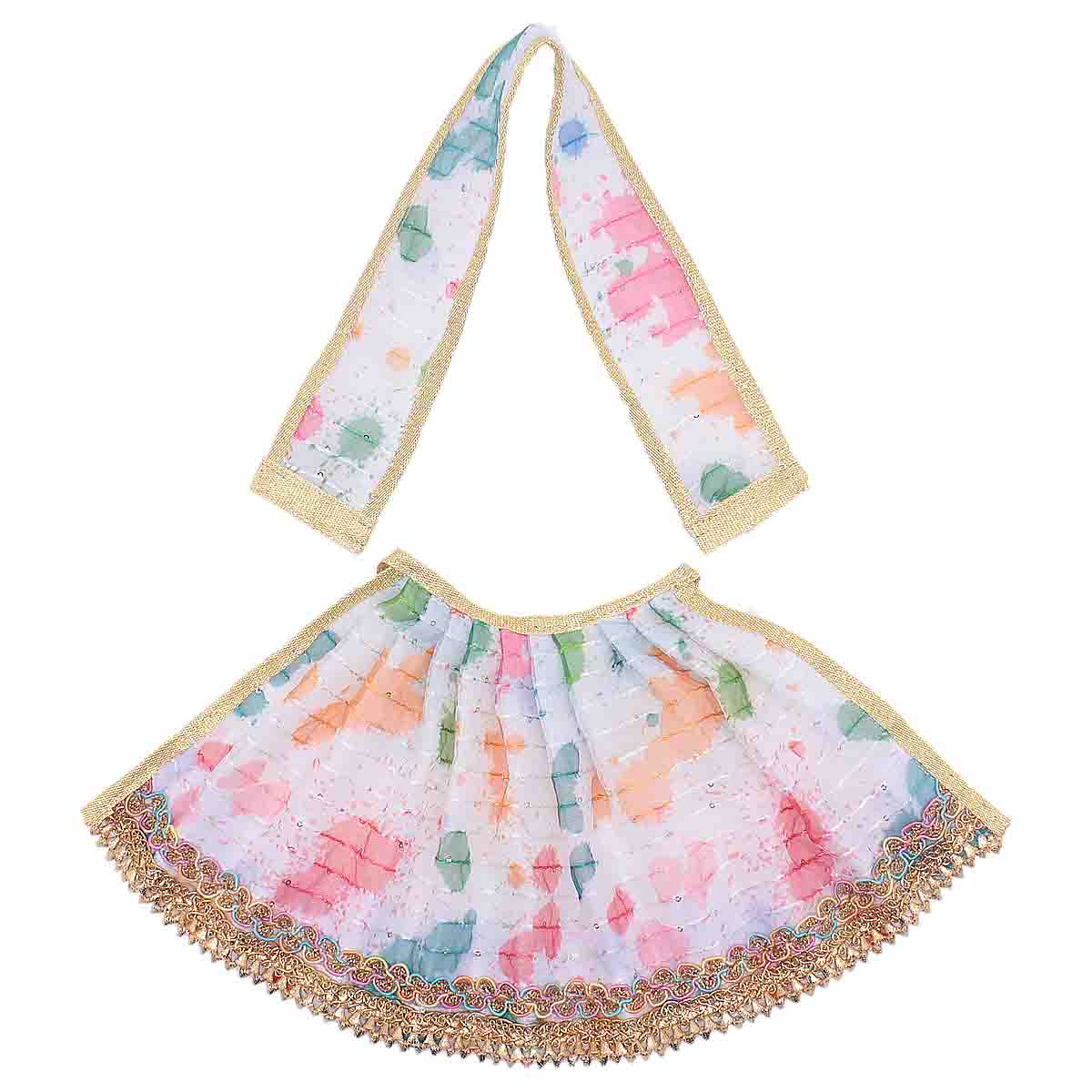 Multicolor lehenga patka for Mata Rani