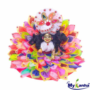 Colourful Leaf Pattern Dress for Laddu Gopal Ji