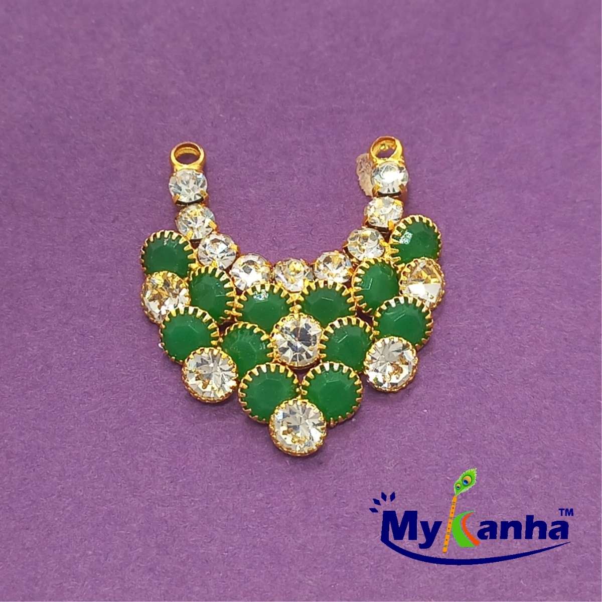 Orange stone decorated Hasli/Haar for idols