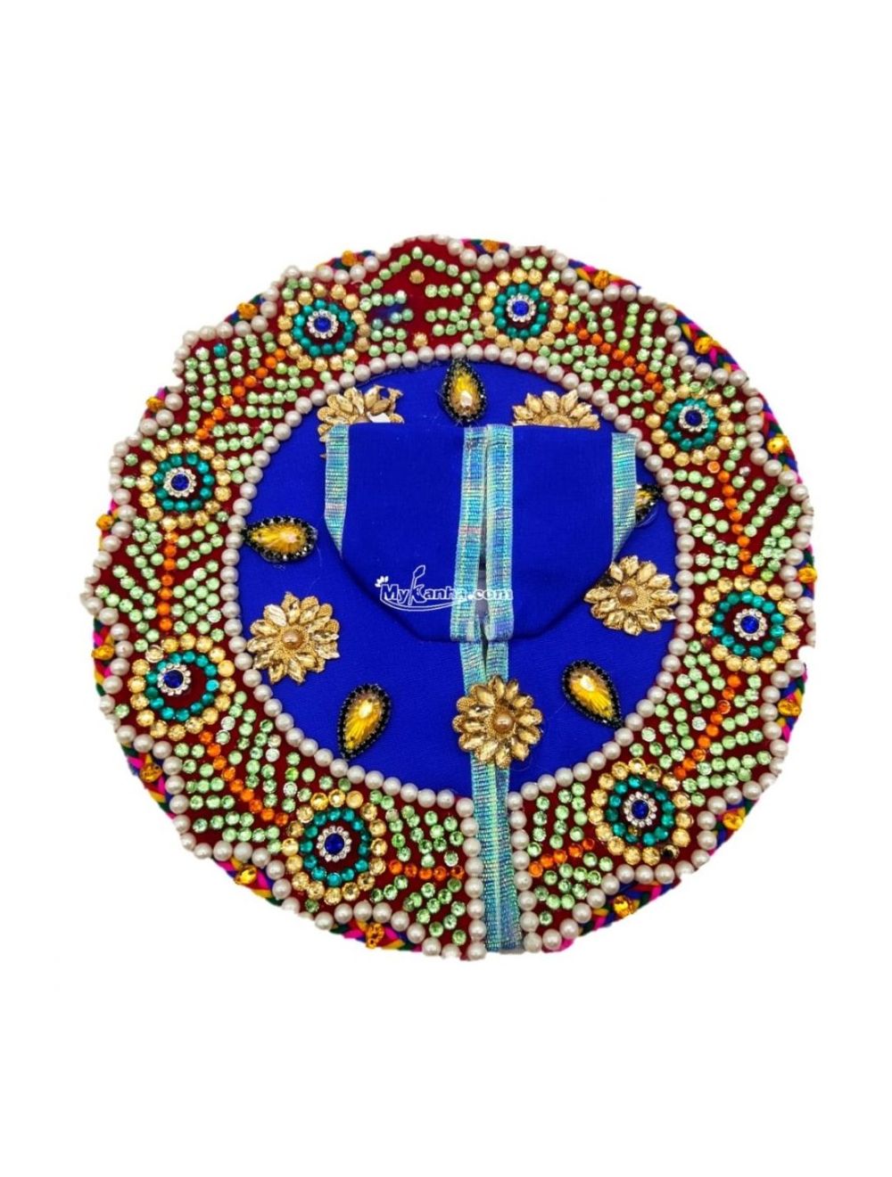 Decorative Heavy Work Special Blue Dress for Bal Gopal