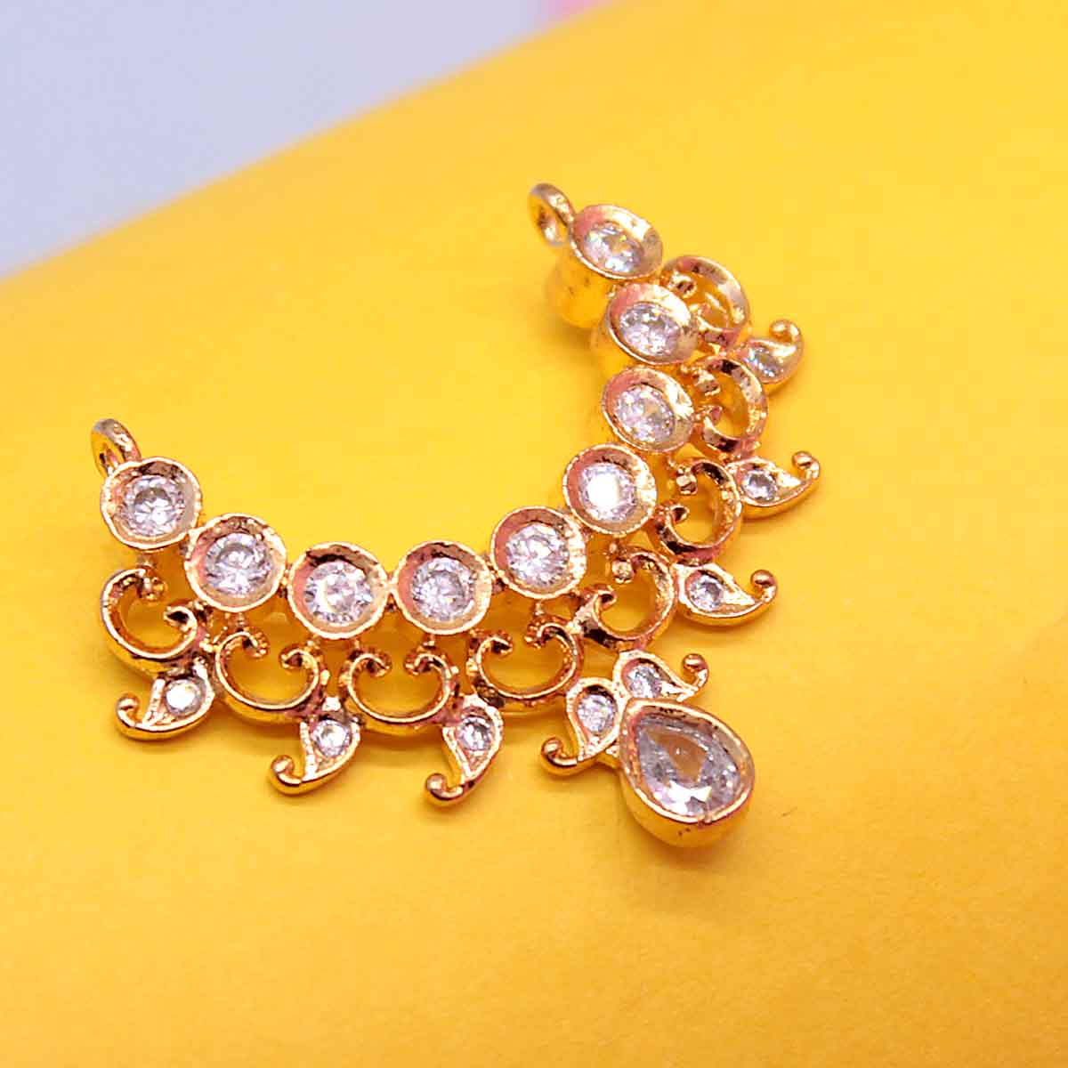 Silver Stone AD decorated Haar for Laddu Gopal Ji (upto 3 number)