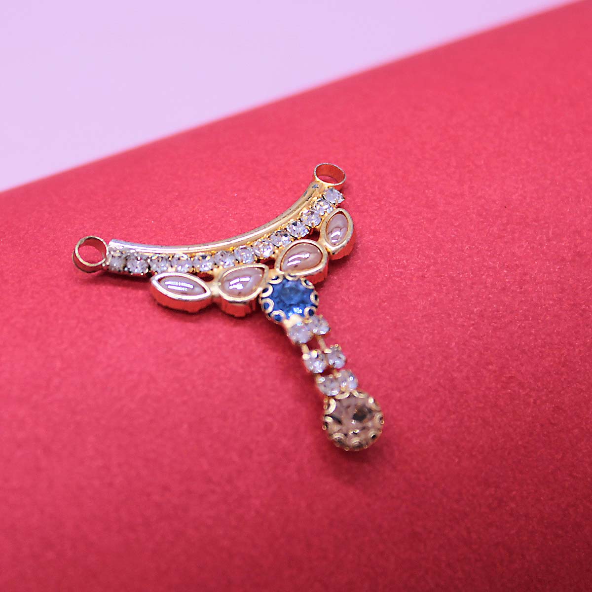 Stone decorated Haar/Mala with hanging stone