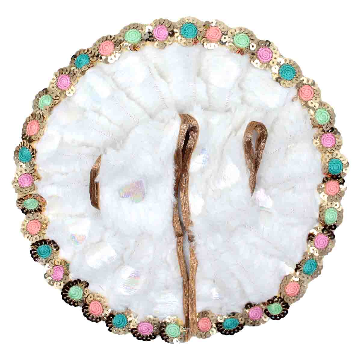 Heart design Velvet dress for Laddu Gopal