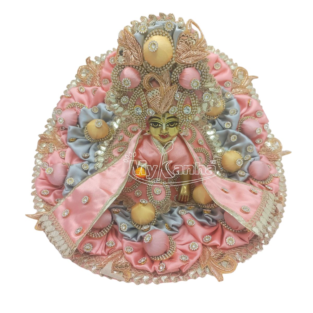 Heavy janmashtami special dual color dress for Laddu Gopal Ji