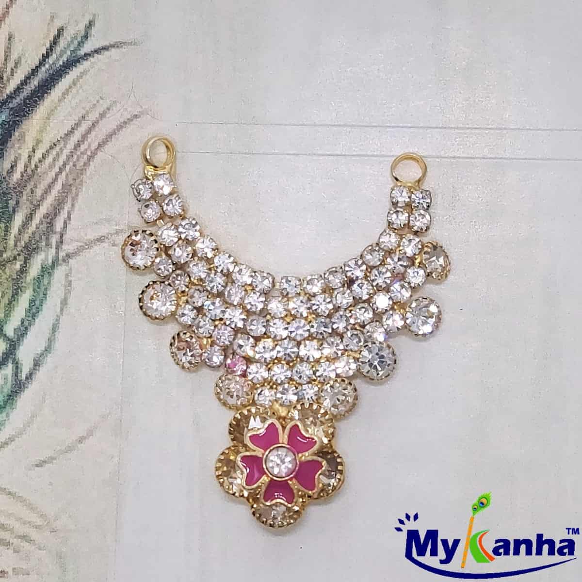 Designer Flower decorated Haar for Idols (Silver)