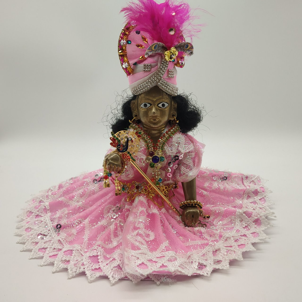 Heavy Embroidery Poshak with Beautiful Lace