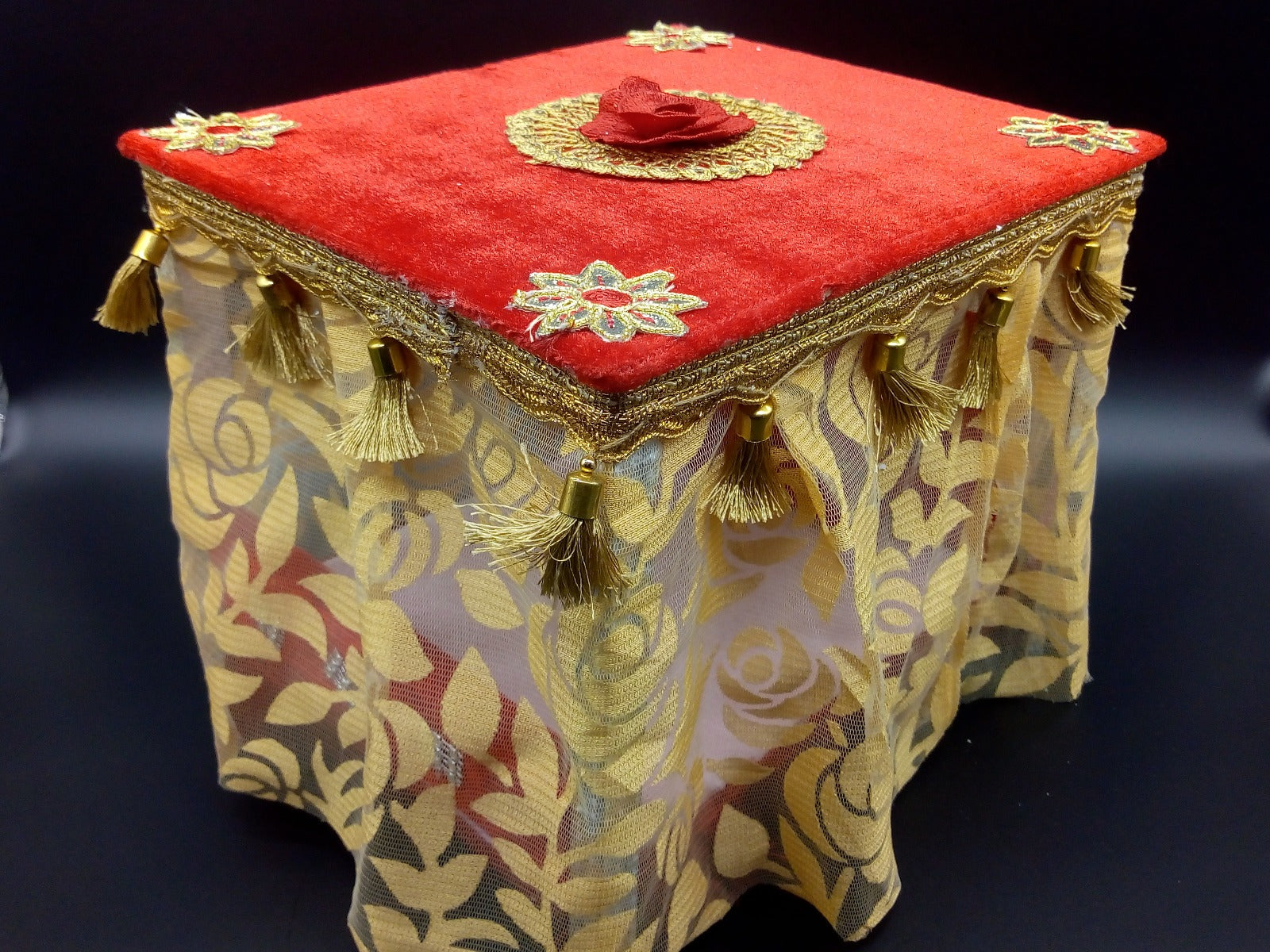 Shahi Bed for Laddu Gopal with Light and Net