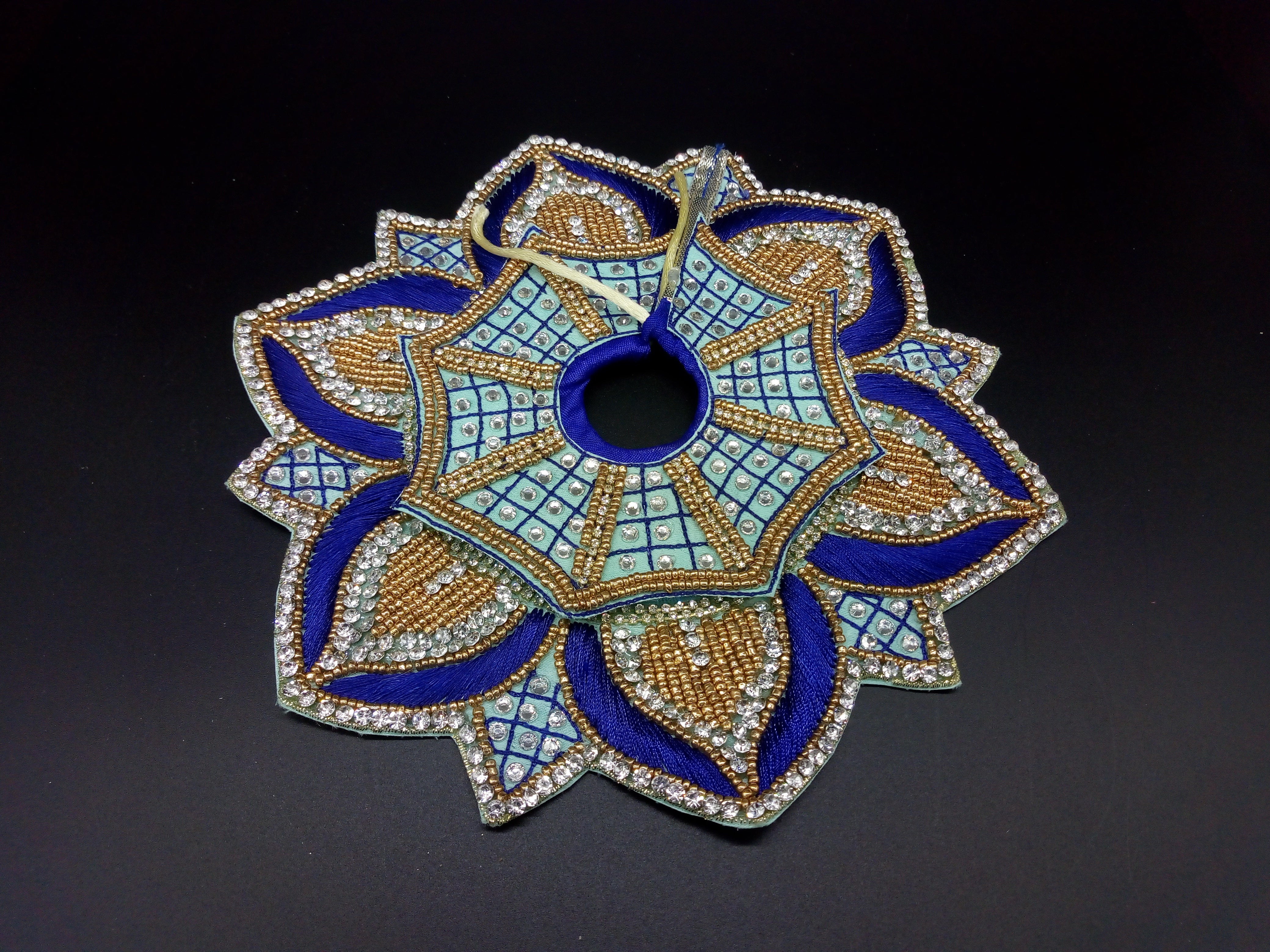 Star Shape Heavy blue Dress for Laddu Gopal Ji