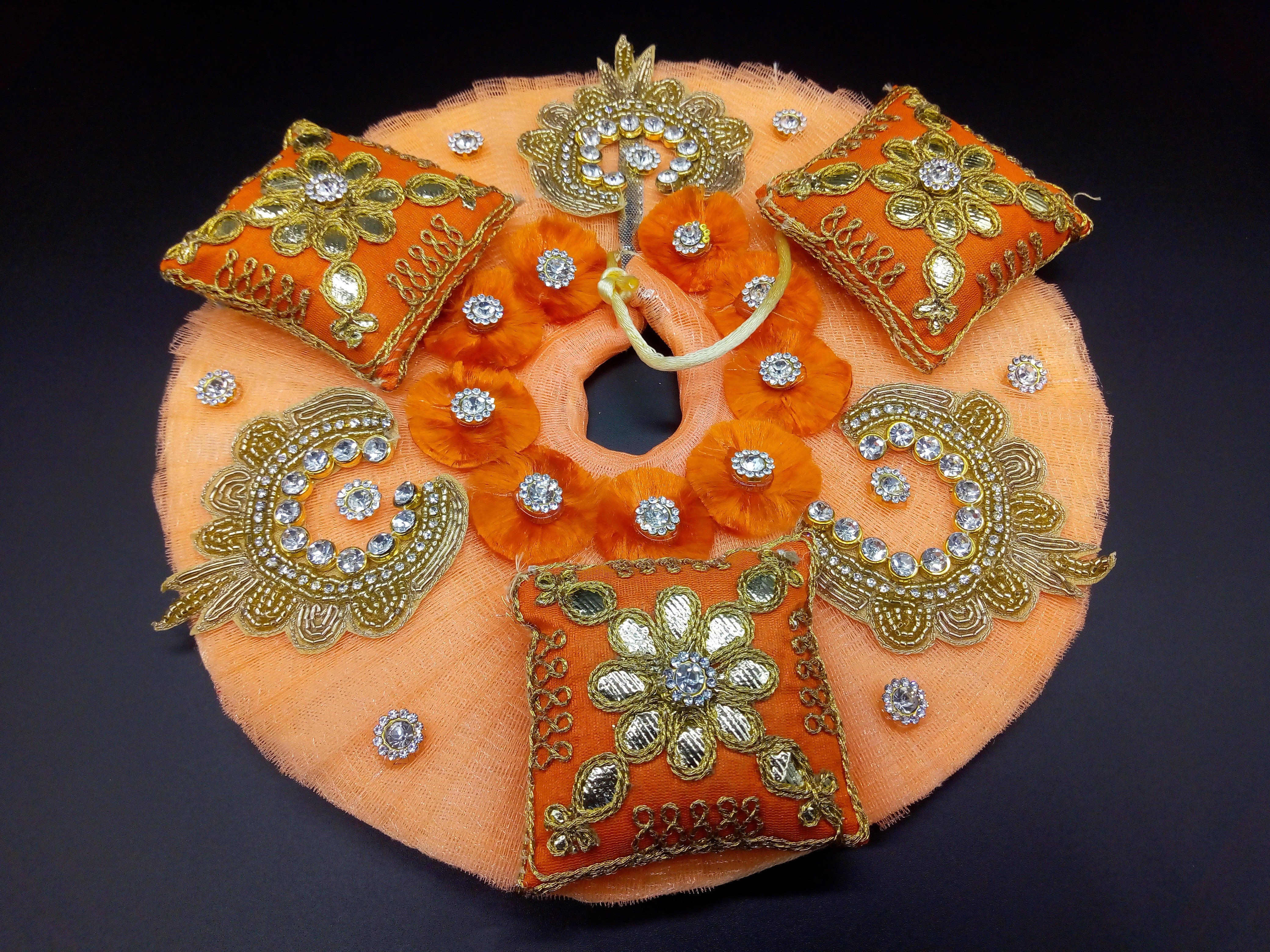 Designer Lite Orange Color Dress For Laddu Goopal (Upto 4 Number)