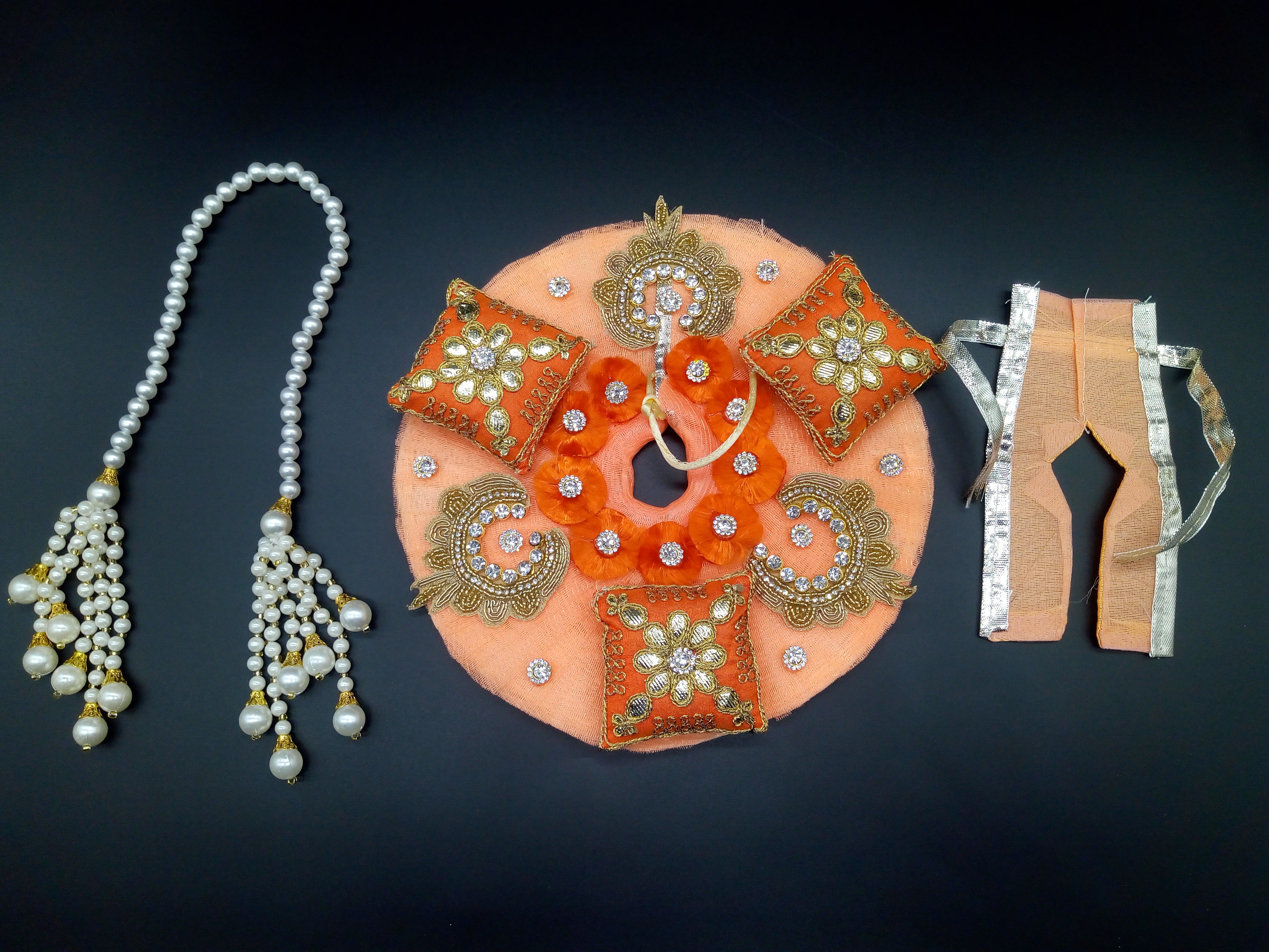 Designer Lite Orange Color Dress For Laddu Goopal (Upto 4 Number)