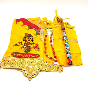 Kids Makhan chor printed janmashtami dress