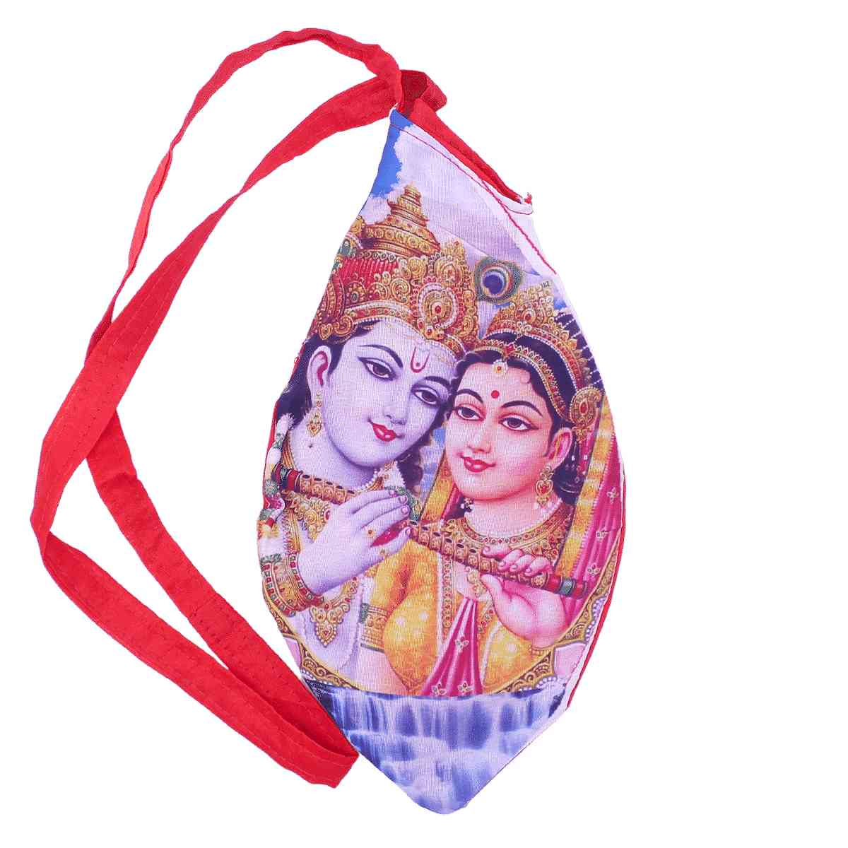 Digitally Printed Gaumukhi Jaap Mala Bags For Jaap & Chanting (Multicolour)