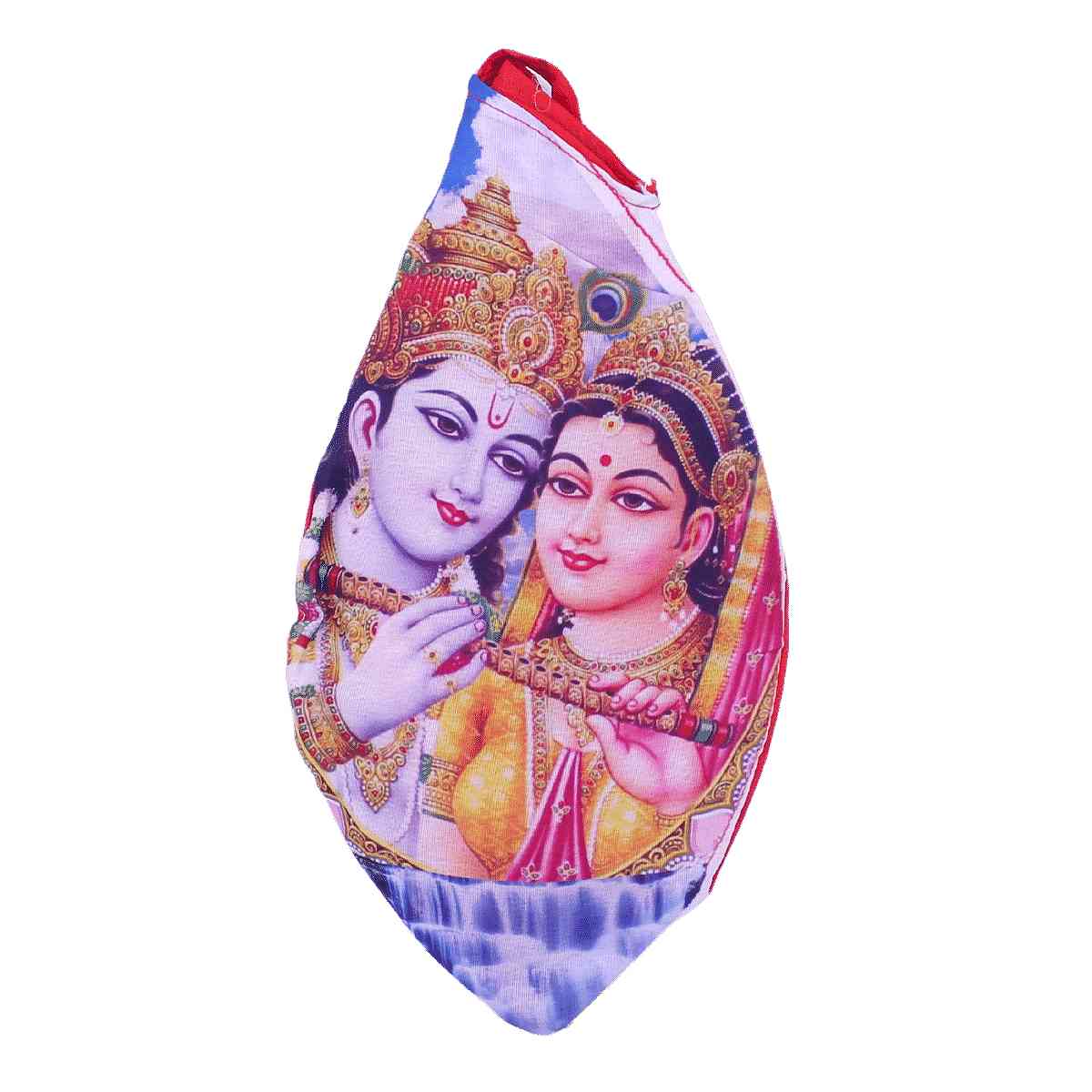 Digitally Printed Gaumukhi Jaap Mala Bags For Jaap & Chanting (Multicolour)