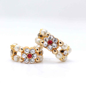 Beautiful Silver & Red Design Kangan/Handcuff For Laddu Gopal Ji