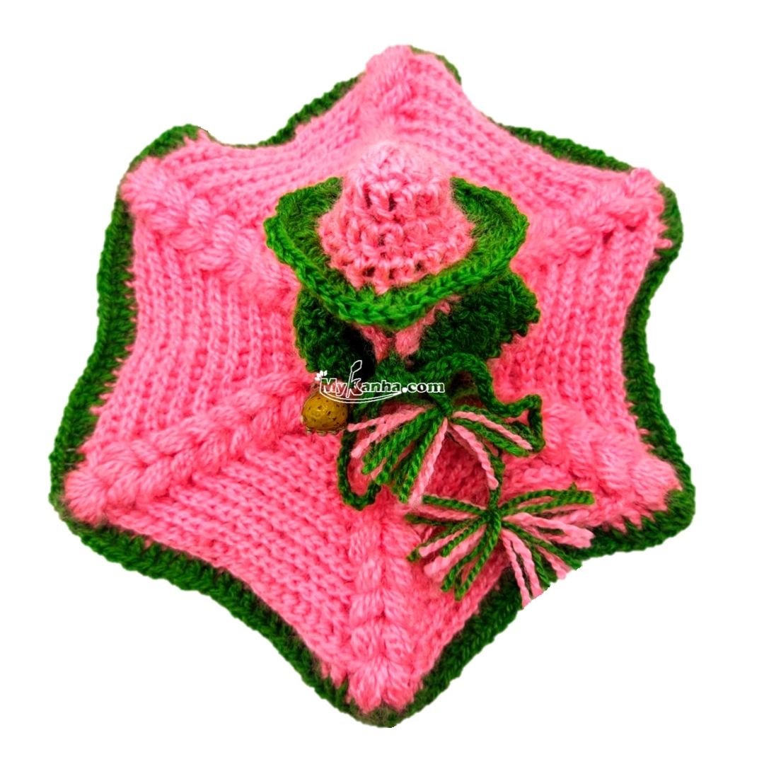 Fancy Woollen Flower Shape Dress for Laddu Gopal ji – MyKanha.com