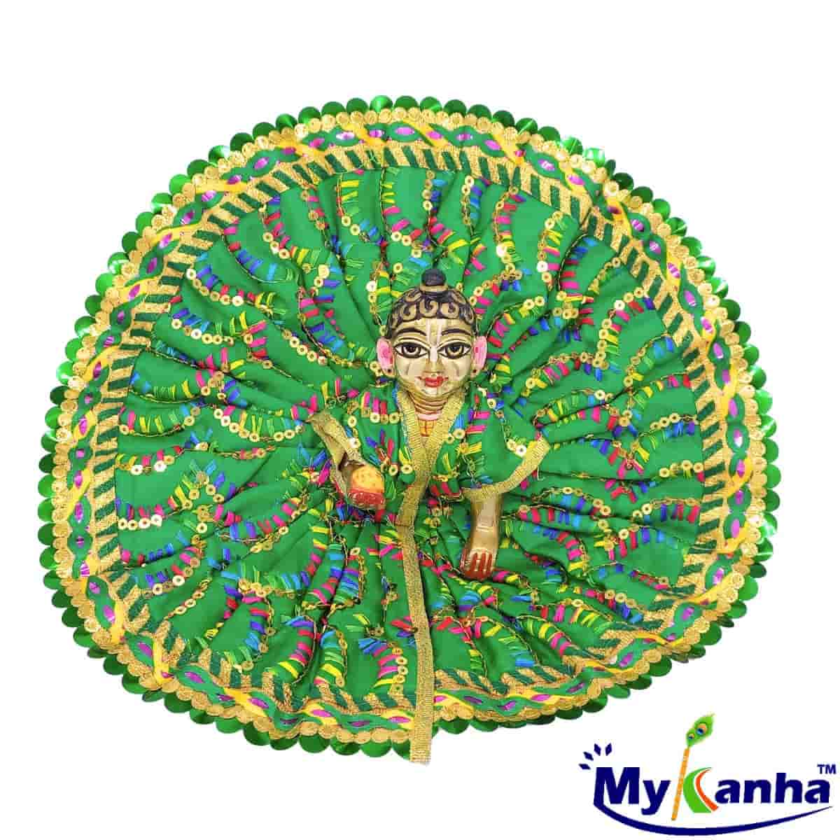 Beautiful Thread work Summer Dress for Laddu Gopal Ji