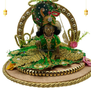 Laddu Gopal Singhasan Bed Online