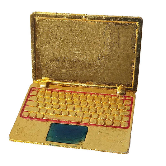 Golden Laptop For Home/pooja Decoration