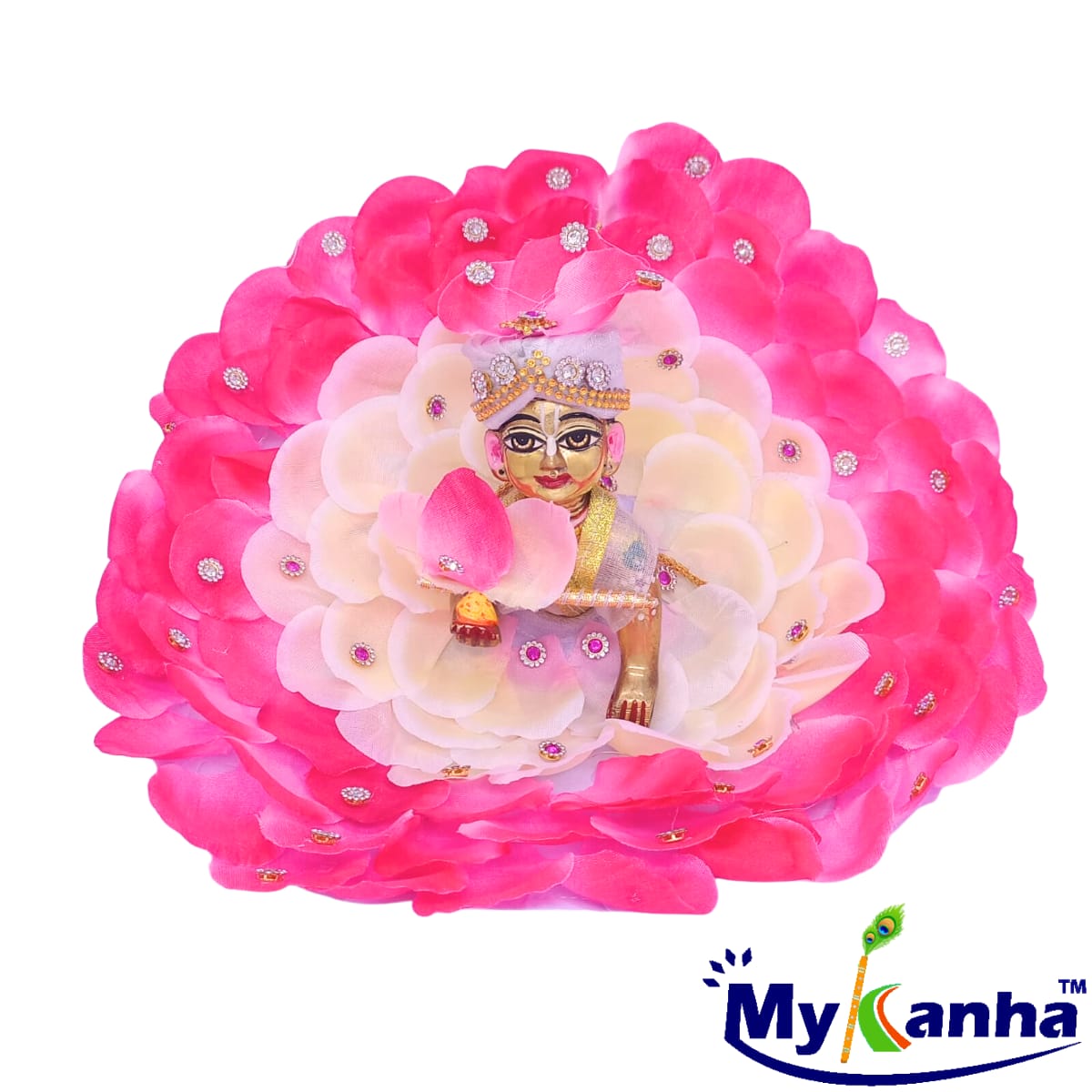 Leaf design dress with light for Laddu Gopal Ji