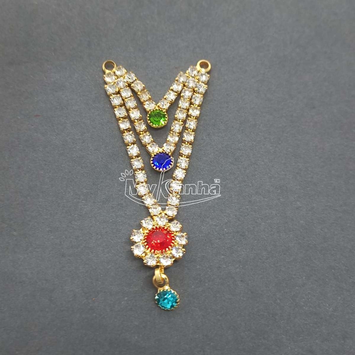 Stone decorated long Haar for Idols