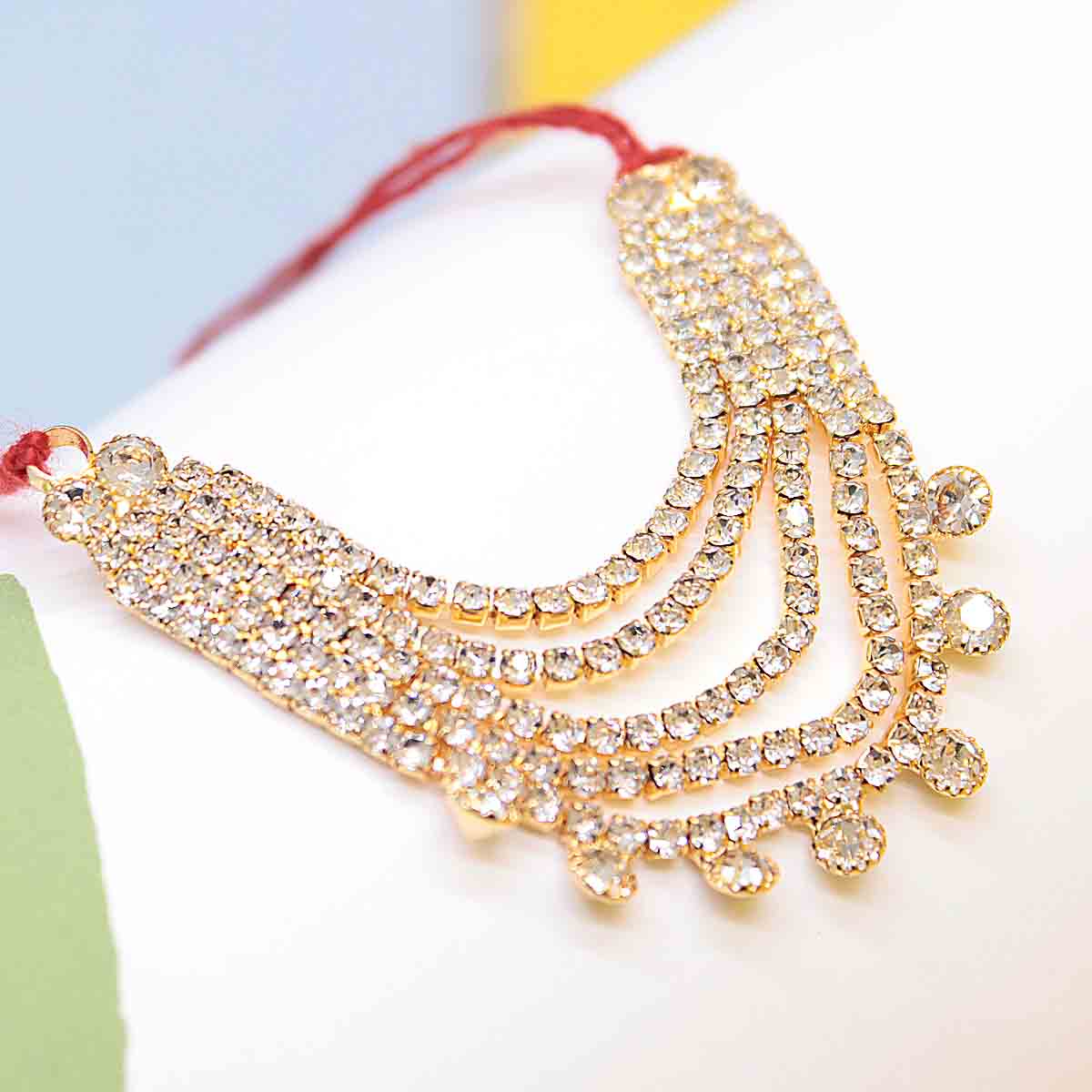 Beautiful Stone Decorated Haar For Laddu Gopal