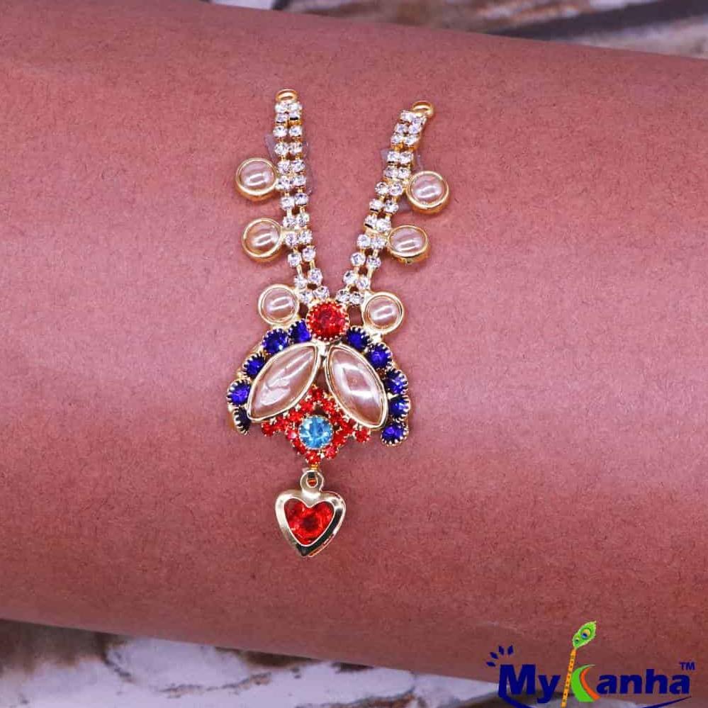 Multicolour Stone Decorated Mala/Haar for Idols