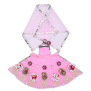 Beautiful Flower Decorated Pink Dress for Mata Rani Ji