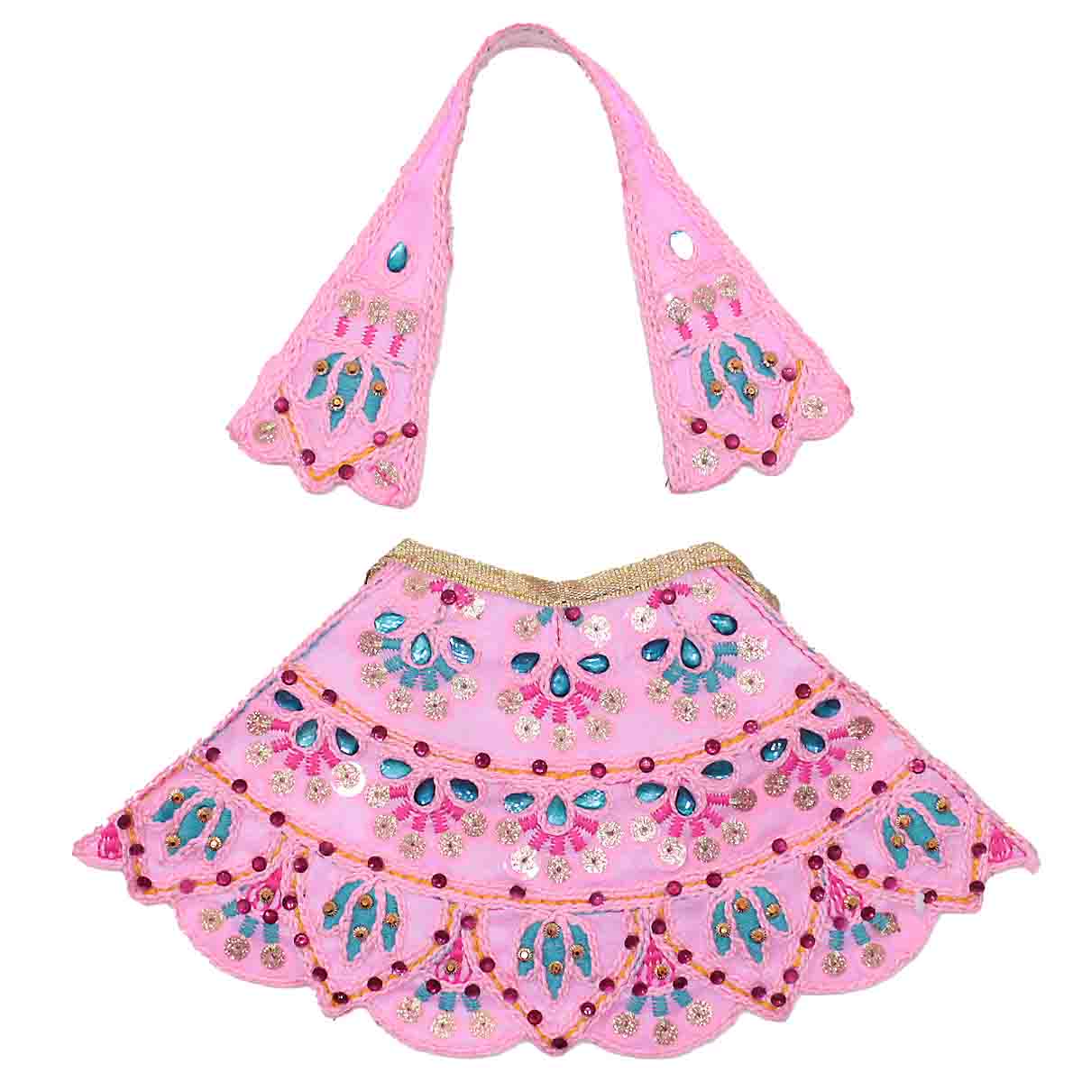 Lehenga Patka dress for Mata Rani (Pink)