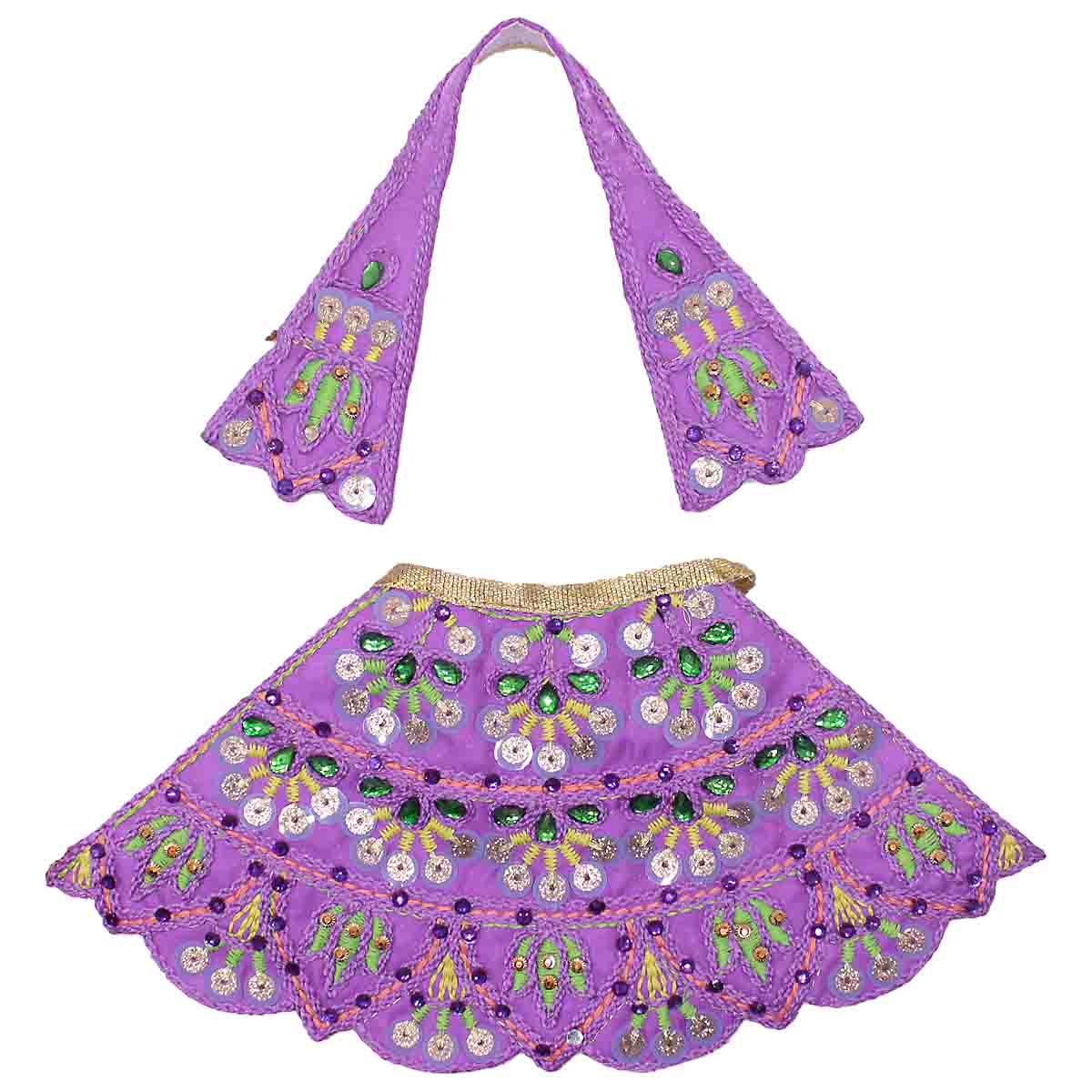 Lehenga Patka dress for Mata Rani (Purple)