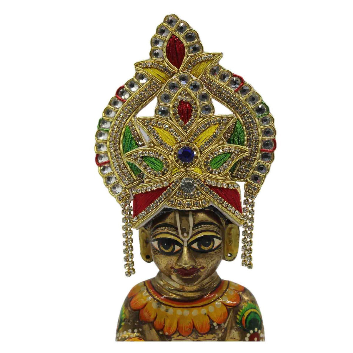 Beautiful zari Multicolor Mukut For Laddu Gopal