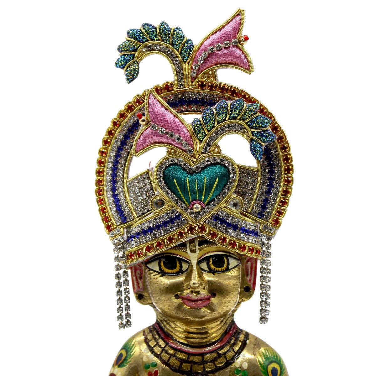 Multicolour Zari Mukut For Laddu Gopal Ji