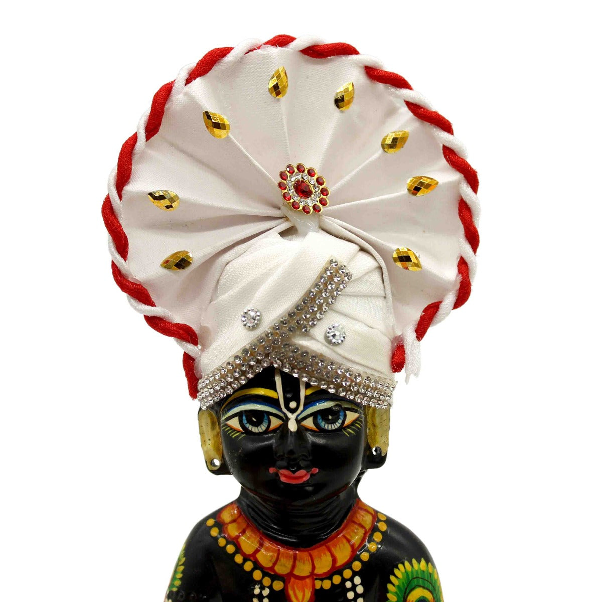 Beautiful Cotton White Mukut For Laddu Gopal