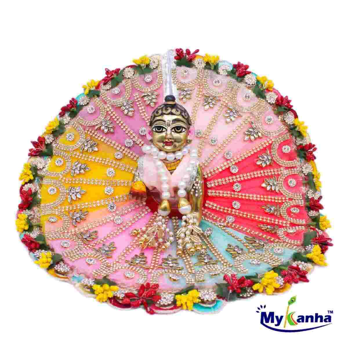Multicolor Designer Dress for Laddu Gopal JI