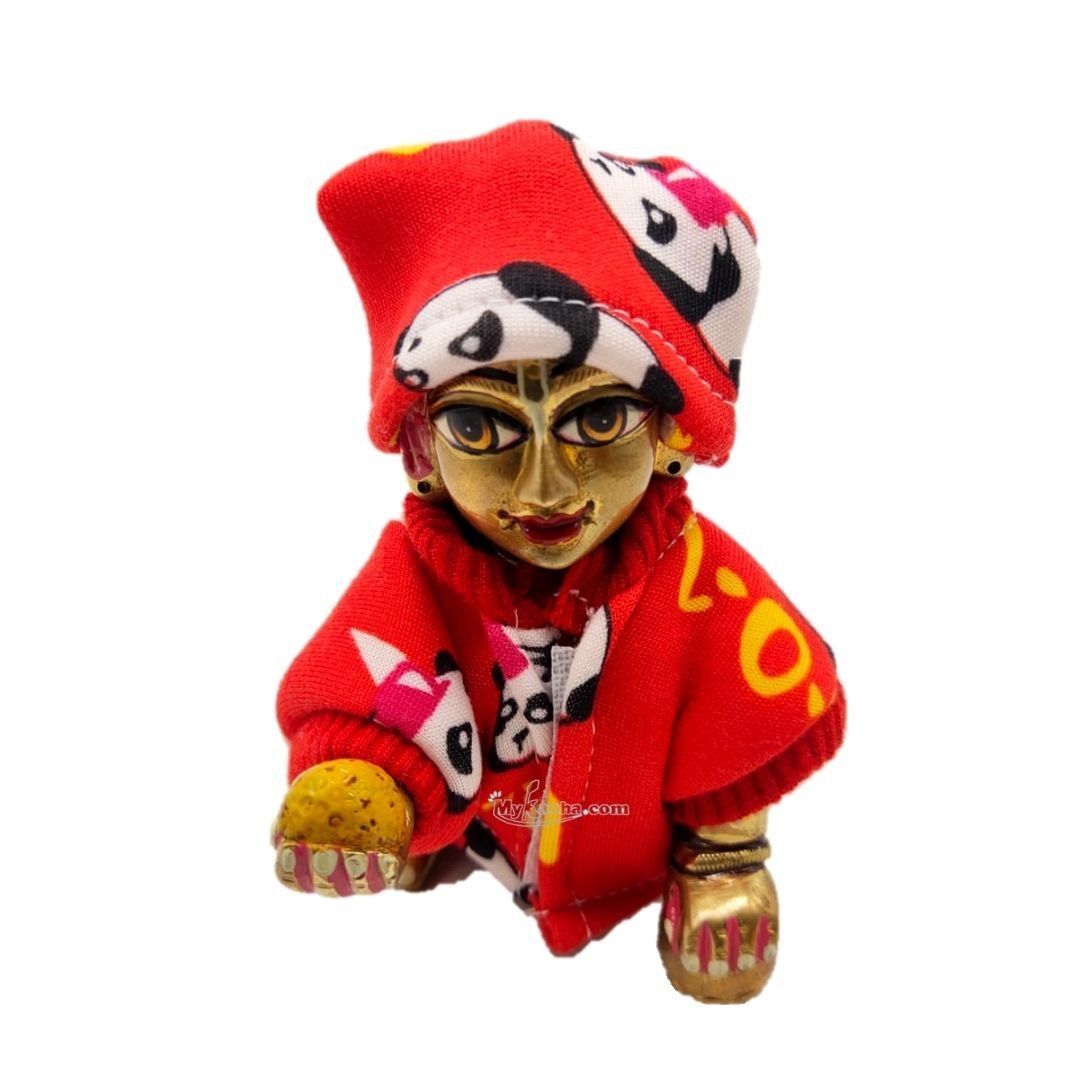 Fancy Laddu Gopal 3 Piece Winter Suit