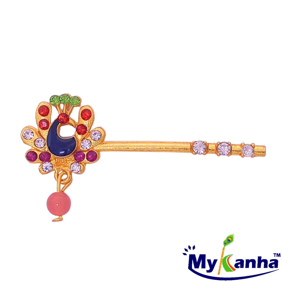 Peacock design flute for Laddu Gopal JI