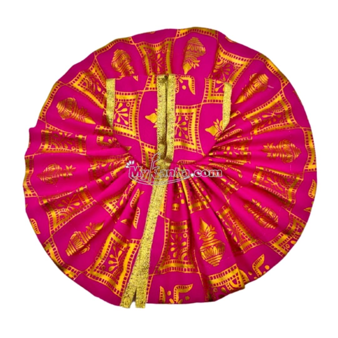 Swastik and Kalash Printed Pink Color Bal Gopal Dress